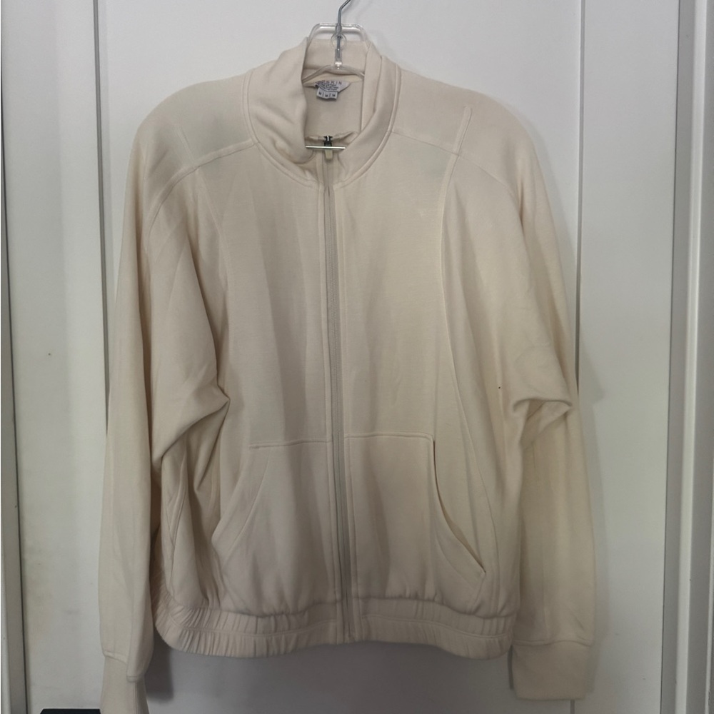 Danskin Cream Zip-Up Jacket